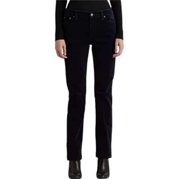 Lauren Ralph Lauren navy blue straight corduroy pants size 6 - Picture 1 of 8